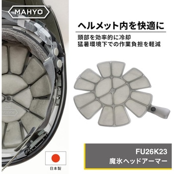注文コード:06170810 MAHYOヘッドアーマー ヘルメット用冷却パッド - MAHYO