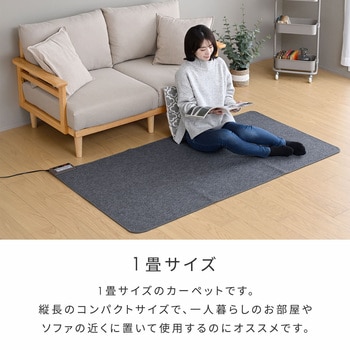 注文コード:06171178,06171388,06171397 日本製 ホットカーペット&ラグセット - YAMAZEN(山善)