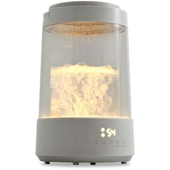 注文コード:06171562 加湿器 スチーム式 ガラススチーム加湿器 3L 上部給水 木造約10畳 プレハブ約17畳 LEDライト リモコン - YAMAZEN(山善)