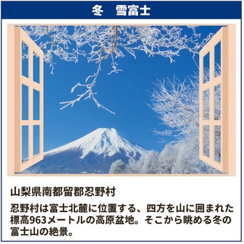 注文コード:06184591 お風呂のポスター 四季彩 - お風呂のポスター 四季彩 雪富士
