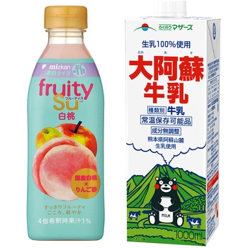 注文コード:06765006 フルーティス白桃×牛乳アソートセット - スマイルスプーン
