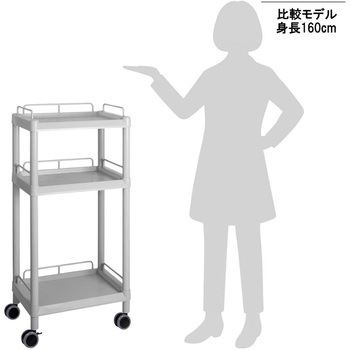 注文コード:06774989 【組立済み】モバイルイージーカート トールタイプ/レギュラー31 ME31シリーズ - アズワン