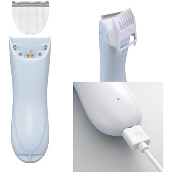注文コード:06797267 充電式電動バリカン 5段階刈り高さ アタッチメント3種 - オーム電機