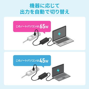 注文コード:06834979 AC充電器 USB PD対応 PD65W - サンワサプライ