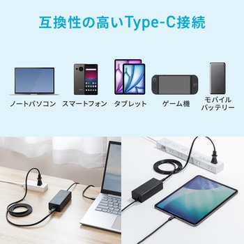注文コード:06834979 AC充電器 USB PD対応 PD65W - サンワサプライ