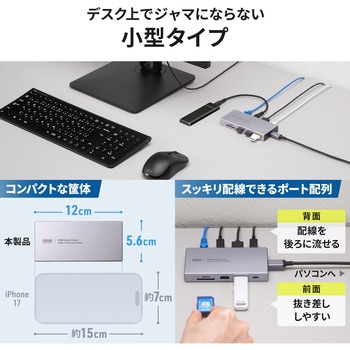 注文コード:06835137 ドッキングステーション USB TypeC - サンワサプライ
