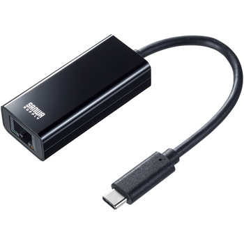 注文コード:06835216 USB変換アダプタ USB3.2 TypeC-LAN 1Gbps - サンワサプライ