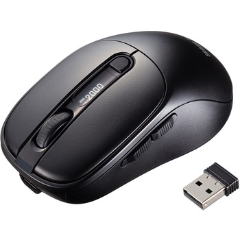 注文コード:06835268 ブルーLEDマウス Bluetooth 5.4/ワイヤレス 静音充電式液晶付き - サンワサプライ