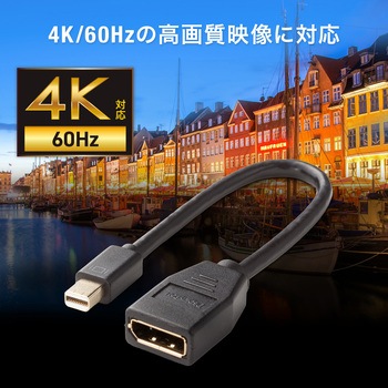注文コード:06835460 変換ケーブル Mini DisplayPort - サンワサプライ