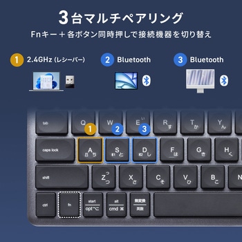 注文コード:06835688 キーボード Bluetooth/ワイヤレス USB - サンワサプライ