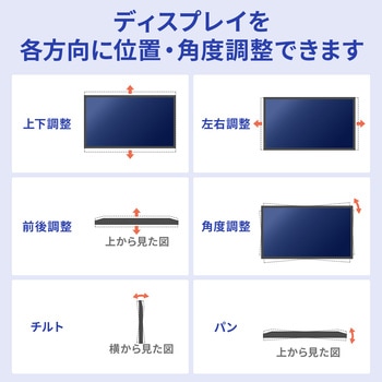 注文コード:06835758 液晶ディスプレイ壁掛け金具 プッシュ式 - サンワサプライ