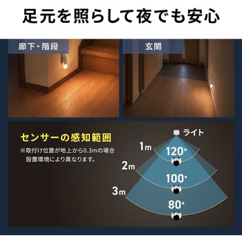 注文コード:06835828 LEDライト 充電式 人感明暗センサー - サンワダイレクト