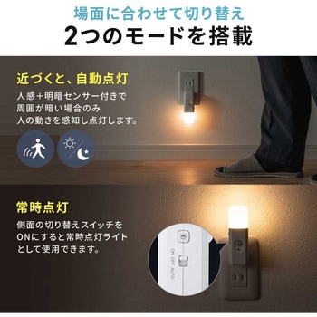 注文コード:06835828 LEDライト 充電式 人感明暗センサー - サンワダイレクト