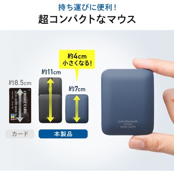 注文コード:06835862 ブルーLEDマウス Bluetooth/ワイヤレス 静音 - サンワダイレクト