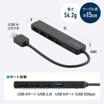 注文コード:06835941 USBハブ USB 5Gbps - サンワダイレクト