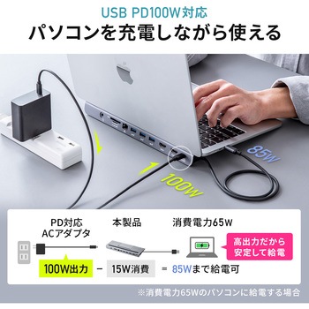 注文コード:06835959 ドッキングステーション USB TypeC - サンワダイレクト