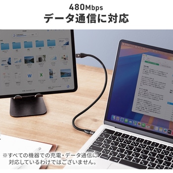 注文コード:06836020 USB TypeCケーブル ショートストラップ型 PD240W対応 - サンワダイレクト