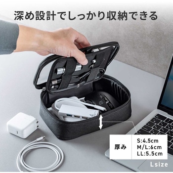 注文コード:06836291 ガジェットポーチ クリア - サンワダイレクト