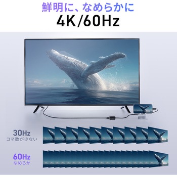 注文コード:06836318 USB TypeC変換ケーブル USB TypeC-HDMI - サンワダイレクト