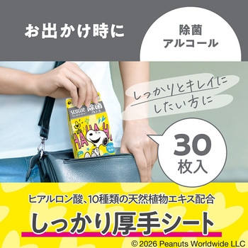 注文コード:06847168 スコッティ SCOTTIE ウェットティッシュ 除菌 アルコールタイプ スヌーピー - 日本製紙クレシア