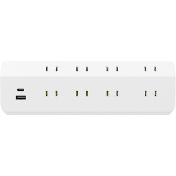 注文コード:06847317 電源タップ 延長コード USB付き 8個口 急速充電 PD20W マグネット L字プラグ スリム - TOPLAND