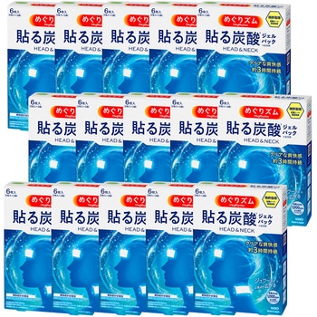 注文コード:06847342 めぐりズム 貼る炭酸ジェルパック HEAD&NECK - 花王