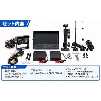 注文コード:06854238 デジタル無線式バックモニター(トラック/トレーラー向け) - キャロットシステムズ