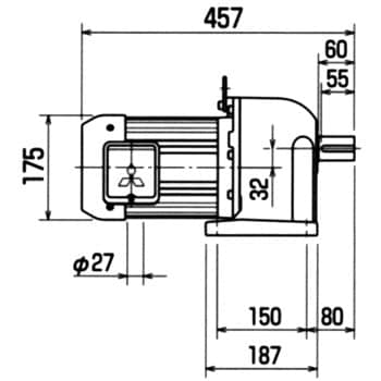 日立産機システム GP70-550-60 5.5kW 1/60 三相200V トップランナー