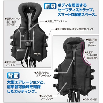 注文コード:06872919,06872928,06872937 撃投ボディプロテクター COOL - OWNER(オーナーばり)