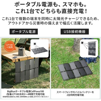 注文コード:06874319 超軽量・高効率太陽光充電器 34W SolarPowa35 F35 - Bigblue Tech(ビッグブルーテック)