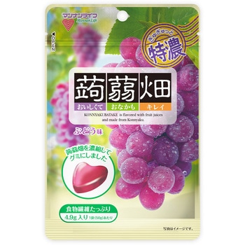 注文コード:06889509,06889552 ぎゅぎゅっと特濃蒟蒻畑ぶどう味 - マンナンライフ
