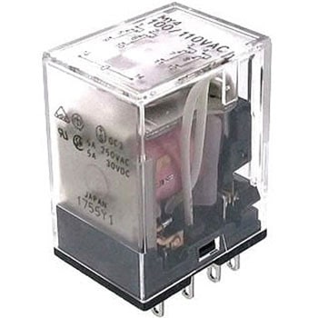 ミニパワーリレー MY 4PDT AC100/110V プラグイン端子 SRC
