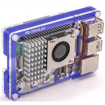 Pibow Coupe 5 - Raspberry Pi 5専用ケース 青 Pimoroni