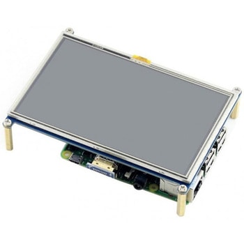Raspberry Pi用5インチHDMI接続 抵抗膜式タッチディスプレイ(800×480) WAVESHARE
