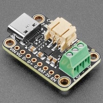 Adafruit bq25185 USB / DC / ソーラー用バッテリーチャージャー基板(3.3V降圧レギュレータ搭載) Adafruit