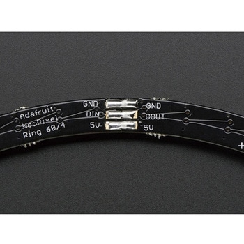 NeoPixel Ring - 1/4 60連フルカラーシリアルLED Adafruit