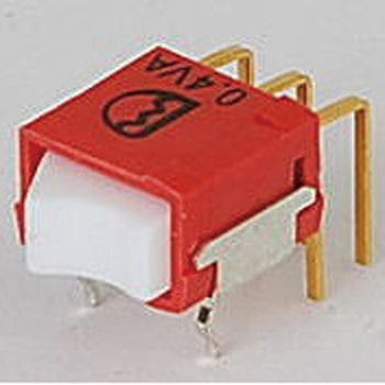 基板実装型超小型ロッカスイッチ 白 ON-ON Right angle PC端子 Dailywell Electronics