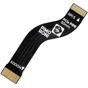 Raspberry Pi 5用PCIe FFCケーブル(PCIe Pipe)50mm Pimoroni