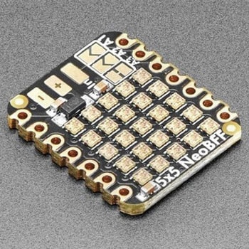 Adafruit 5x5 NeoPixel グリッドBFF(QT Py/Xiao用アドオンボード) Adafruit