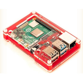 Raspberry Pi 4専用ケース 赤 Pimoroni