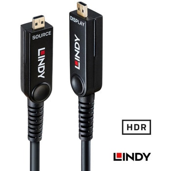 注文コード:07029412 LINDY HDMI 8K@60Hz LSZH AOCハイブリッド光ファイバーケーブル - LINDY