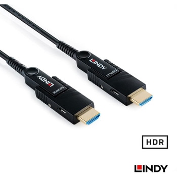注文コード:07029412 LINDY HDMI 8K@60Hz LSZH AOCハイブリッド光ファイバーケーブル - LINDY