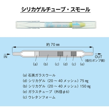 注文コード:07290626 ガス捕集管 シリカゲルチューブ - SIBATA(柴田科学)