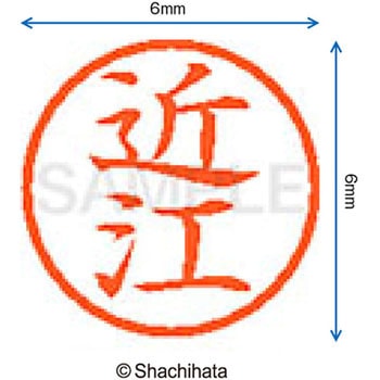 注文コード:07541117 ネーム6 既製(オ) シヤチハタ