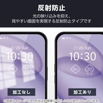 注文コード:08766226 AQUOS sense9 (SH-53E/SH-M29) / sense10 (SH53F/SH-M33) フィルム アンチグレア 抗菌 指すべりなめらか 指紋防止 反射防止 マット 気泡防止 - エレコム