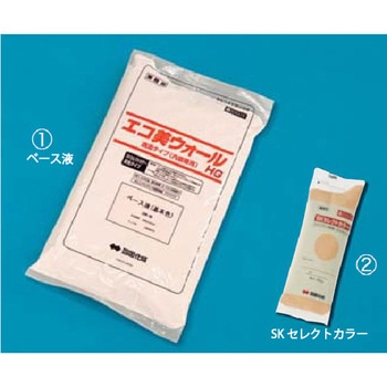 注文コード:08798688,08798697 リフォーム用着色トップコート エコ美ウォールHG 透湿タイプ 4袋セット 四国化成