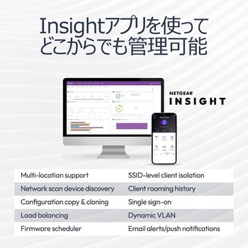 注文コード:09240765 WBE710 トライバンド 2x2 WiFi7 2.5GbEポート クラウド対応アクセスポイント - NETGEAR