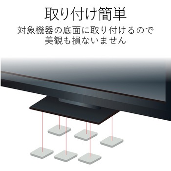 注文コード:10057494 耐震ゲル シール 落下や転倒を抑制 地震対策 転倒防止 防災用品 滑り止め グレー エレコム