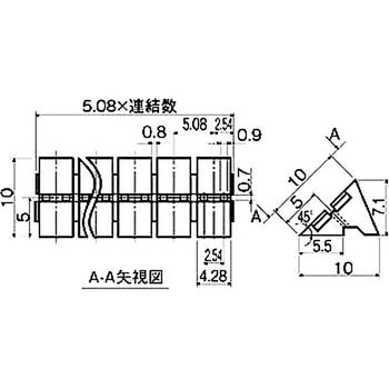 注文コード:11273982,11273998,11274007,11274016,11274025,11274034,11274043,11274052,11274068 スペーサー(LED取付スペーサー) LDZ-900Tシリーズ(連結) 廣杉計器