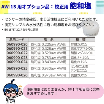 注文コード:11485498 水分活性測定装置 AW-1s - SIBATA(柴田科学)
